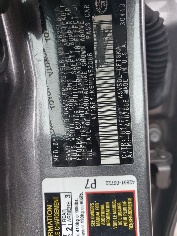 2017 TOYOTA CAMRY