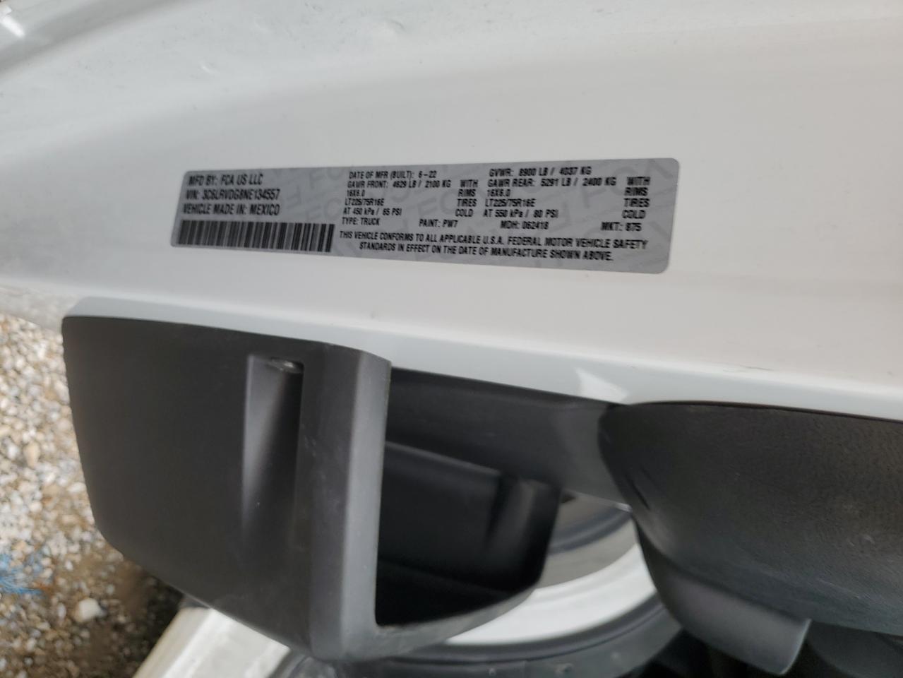 2022 RAM ProMaster 2500