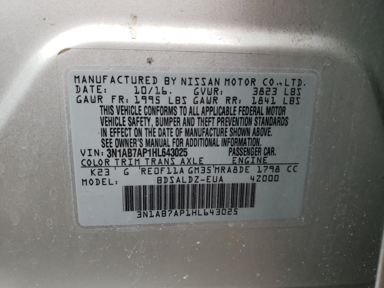 2017 NISSAN SENTRA