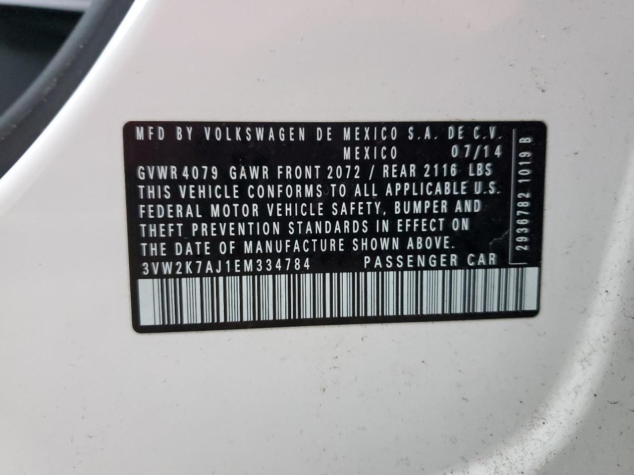 2014 VOLKSWAGEN JETTA