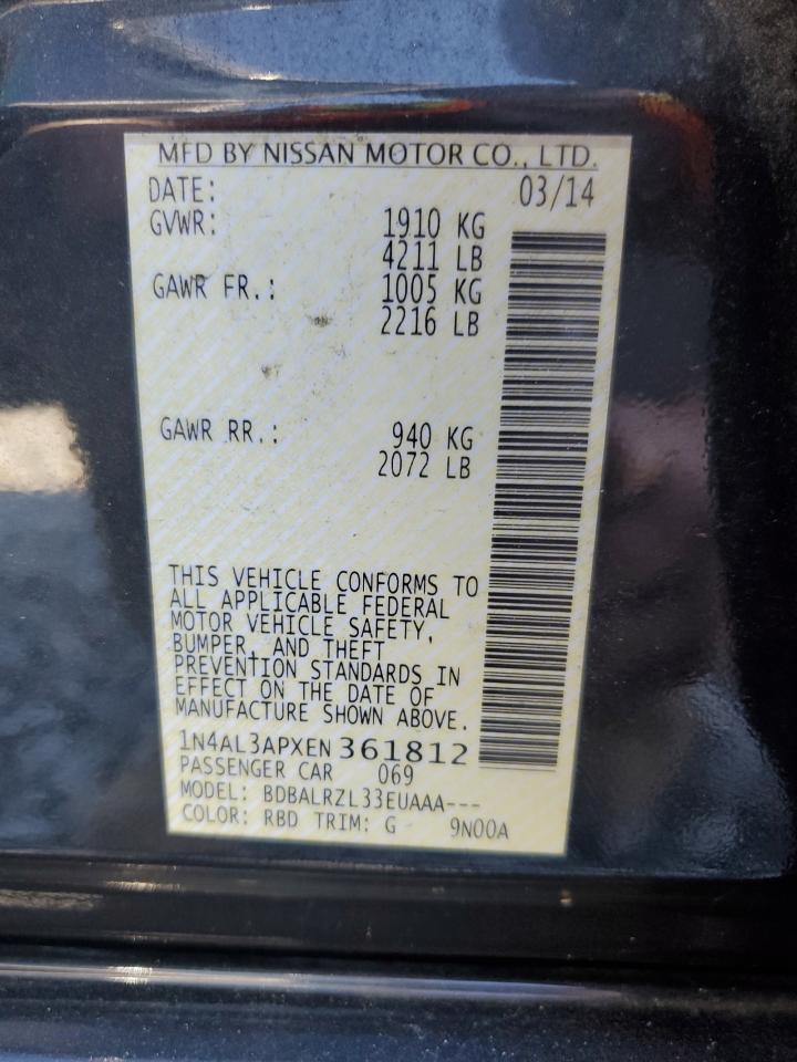 2014 NISSAN ALTIMA