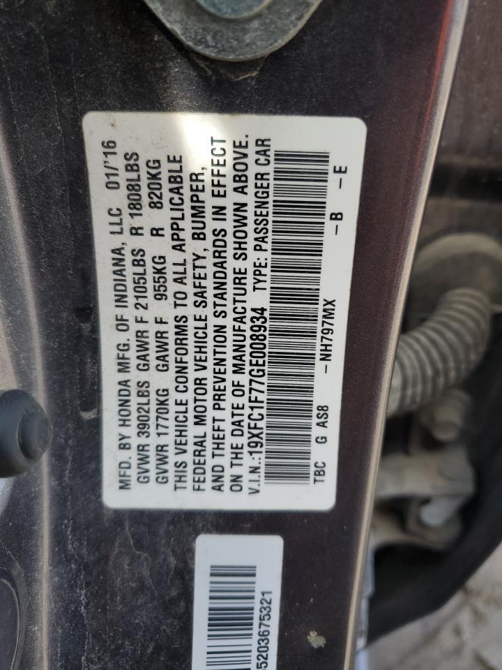 2016 HONDA CIVIC