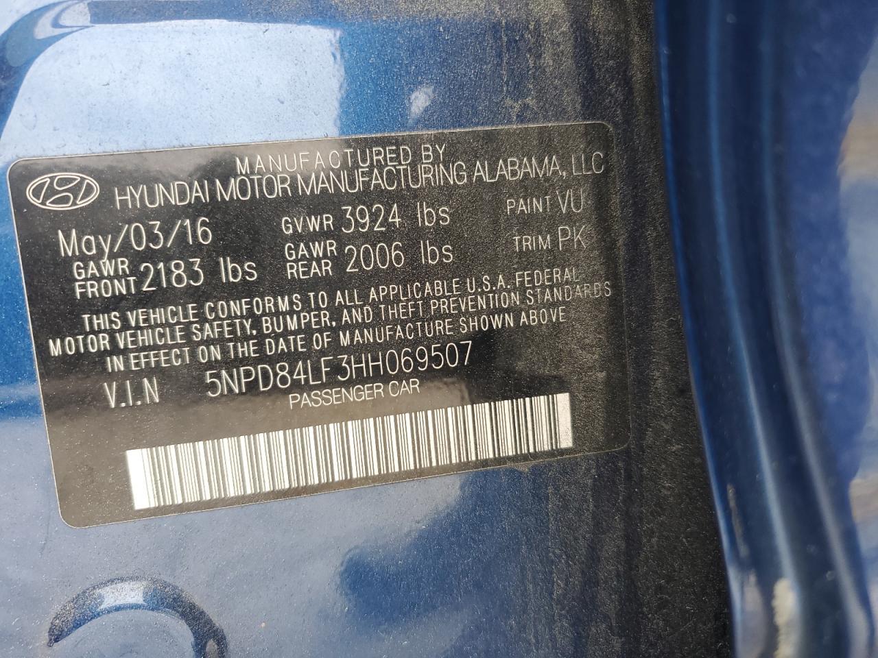2017 HYUNDAI ELANTRA
