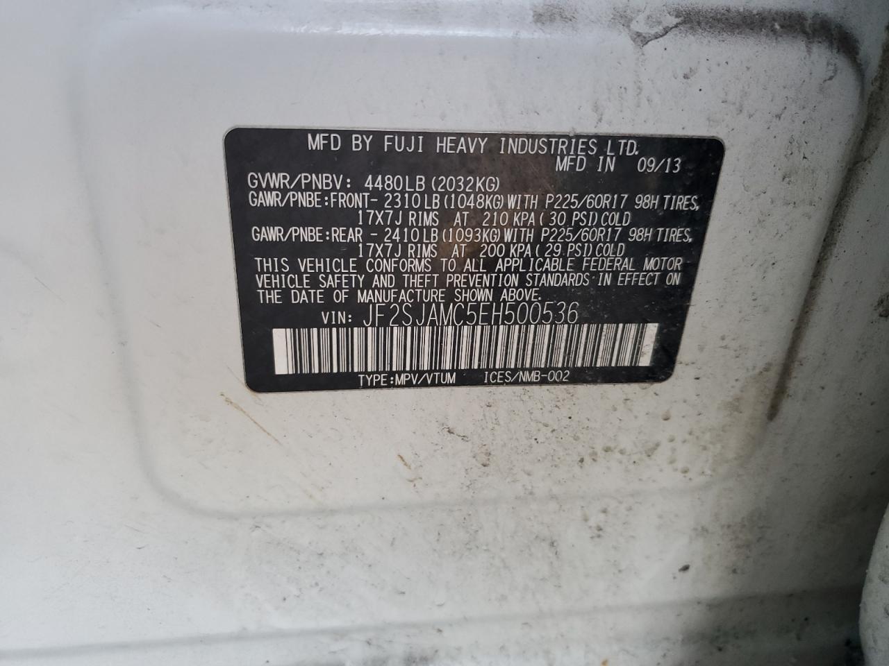 2014 SUBARU FORESTER