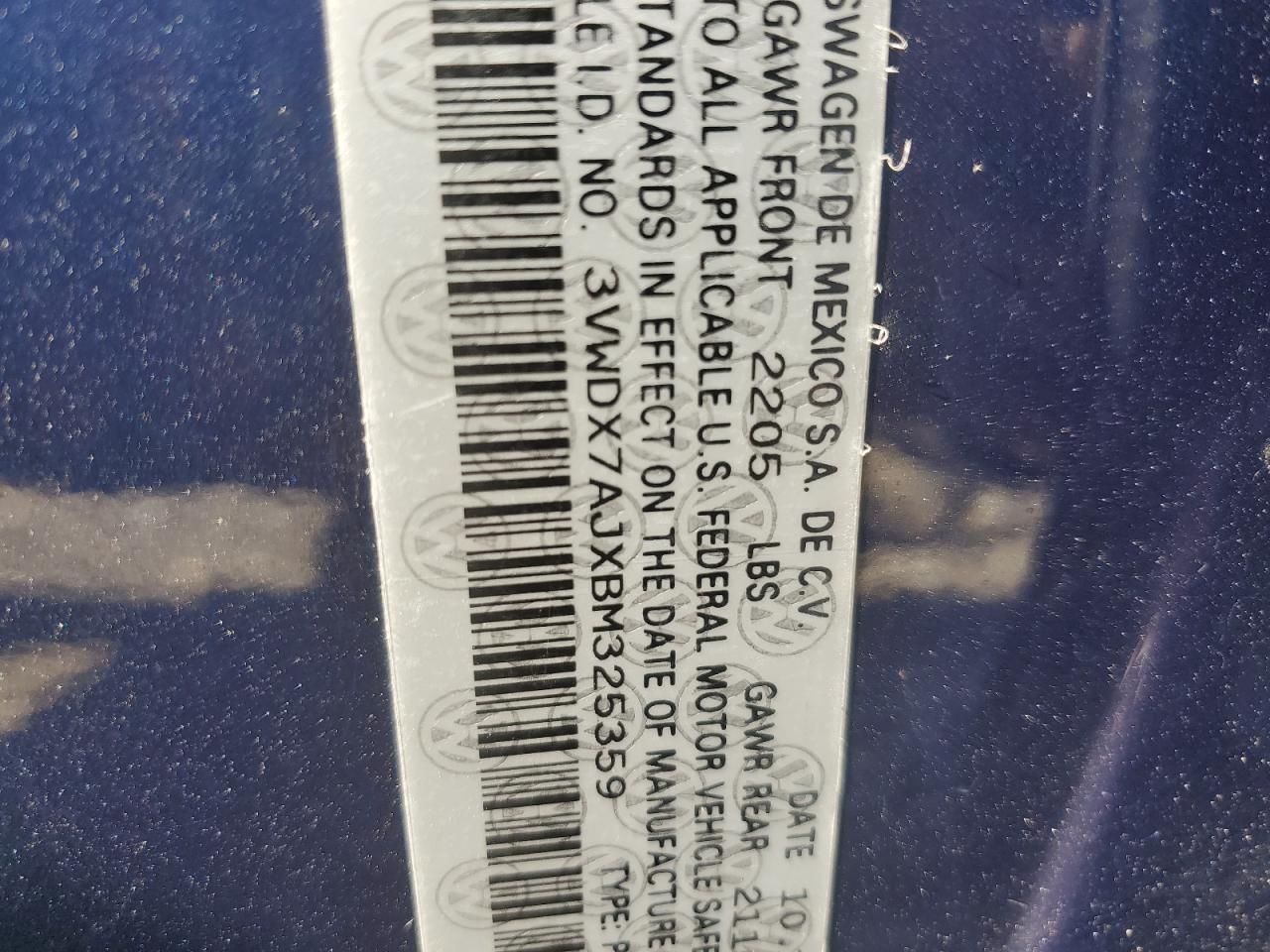 2011 VOLKSWAGEN JETTA