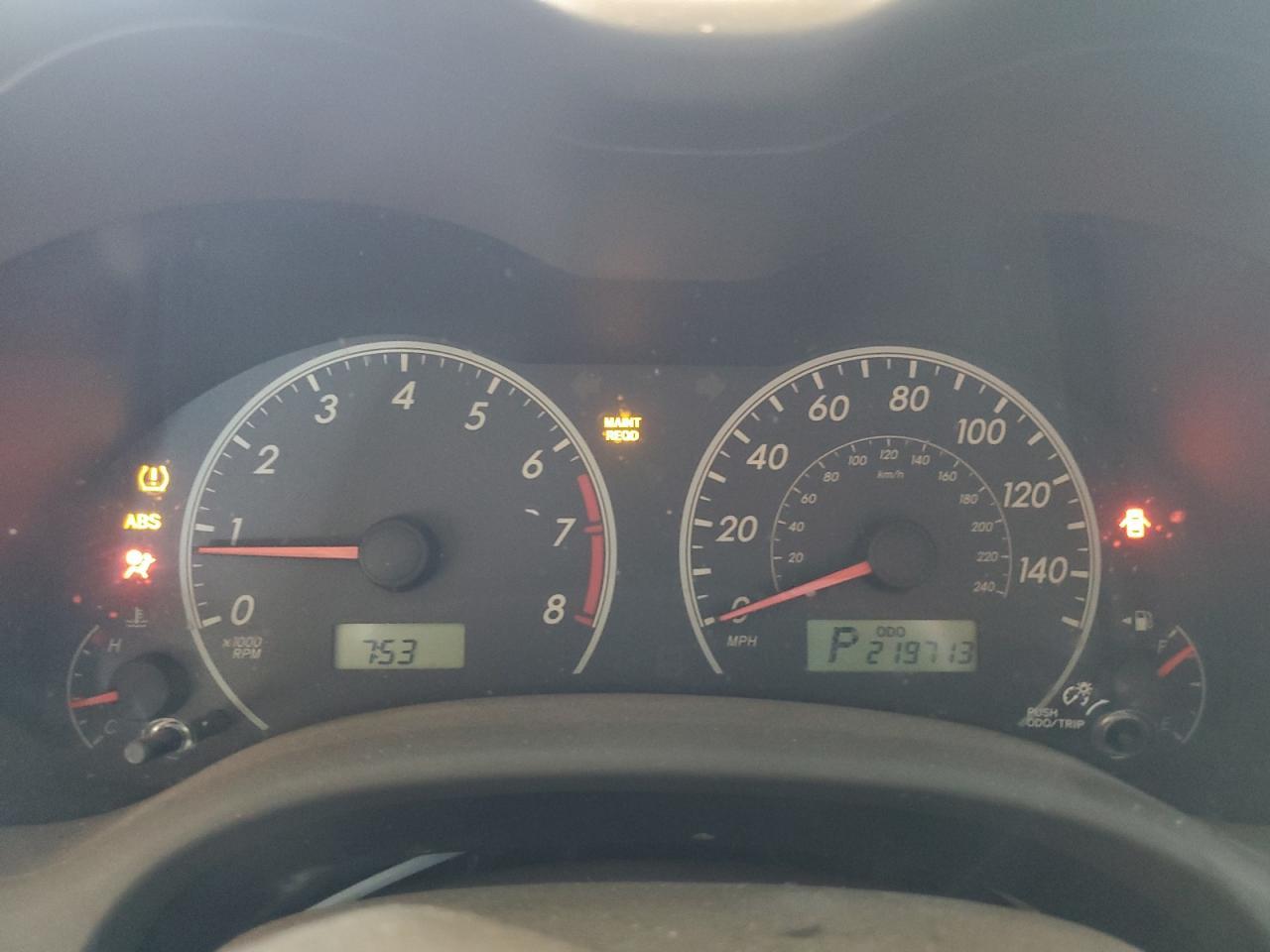 2009 TOYOTA COROLLA