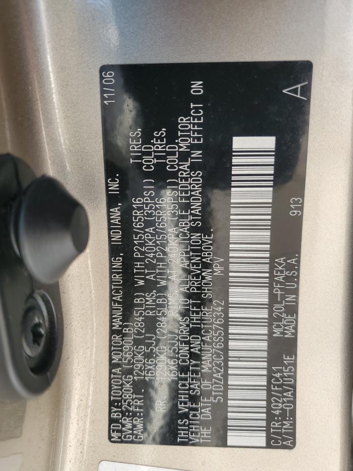 2006 TOYOTA SIENNA