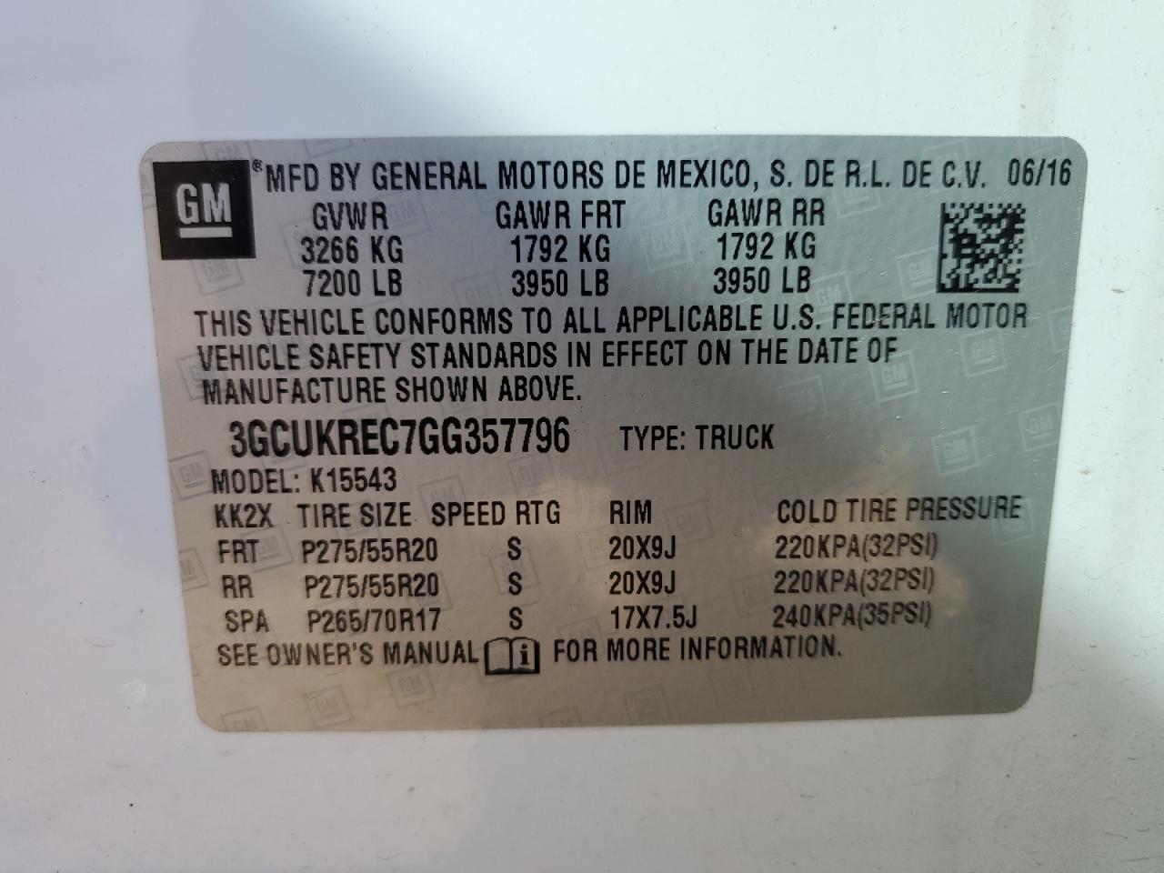 2016 CHEVROLET Silverado