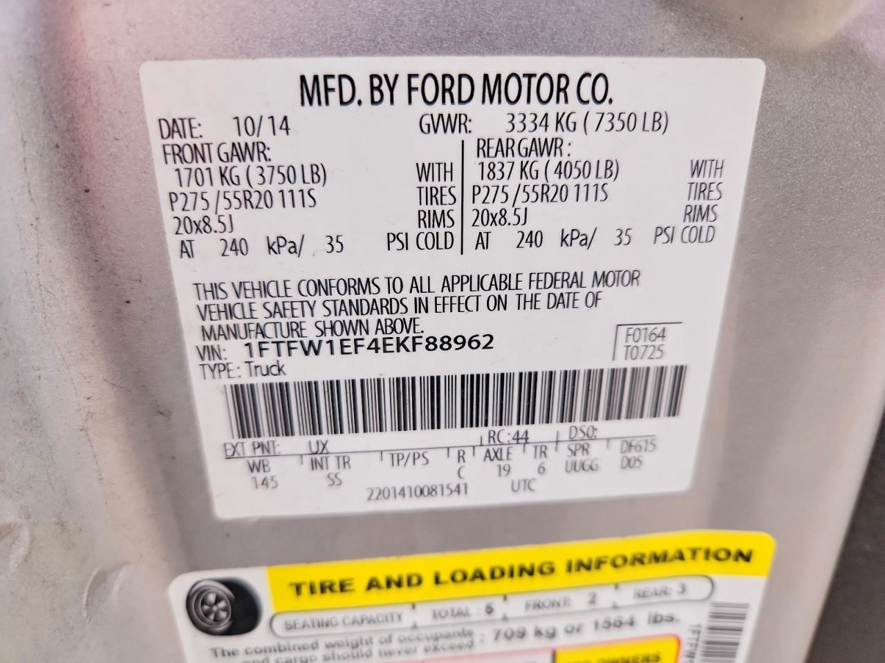 2014 FORD F-150