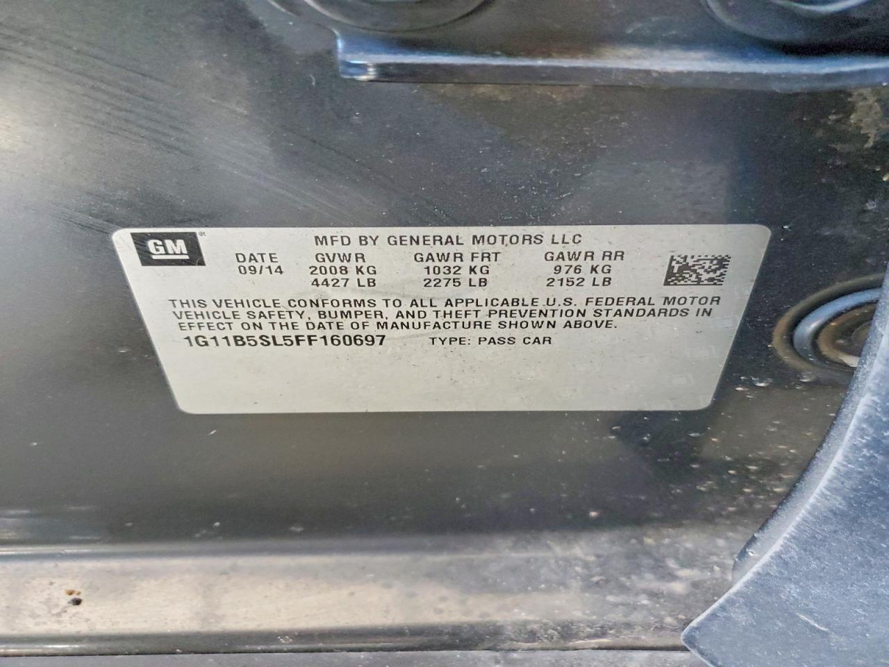 2015 CHEVROLET MALIBU