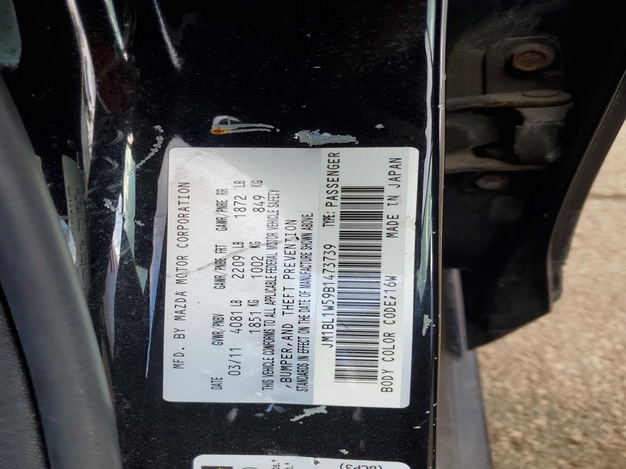 2011 MAZDA 3
