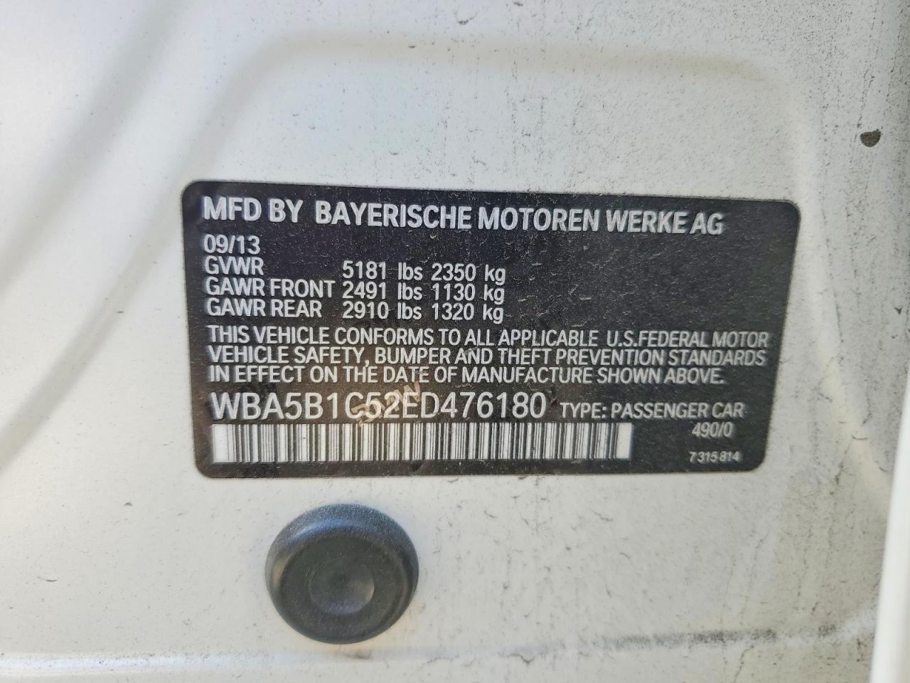 2014 BMW 5 series