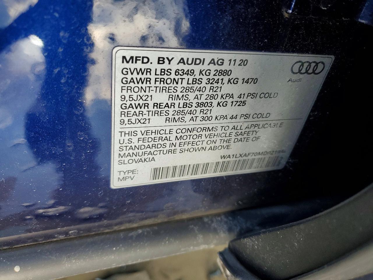 2021 AUDI Q7