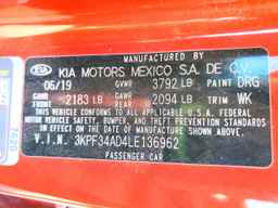 2020 KIA FORTE