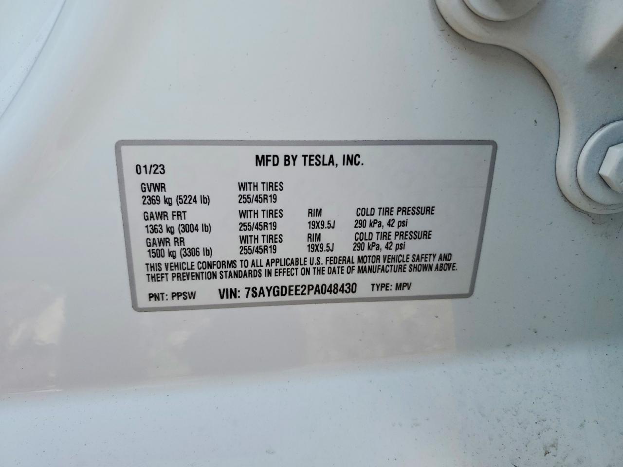 2023 TESLA MODEL Y