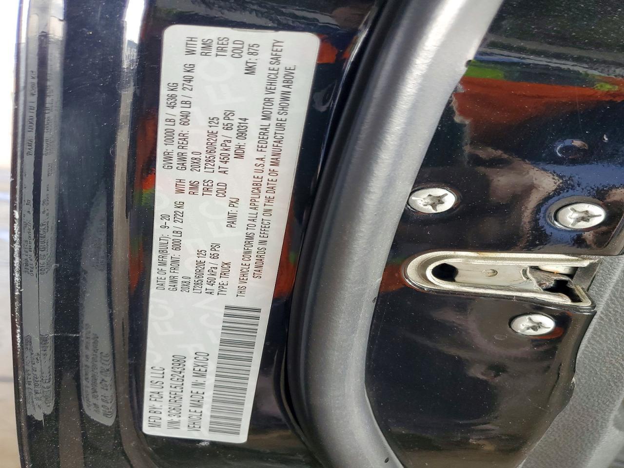 2020 RAM 2500