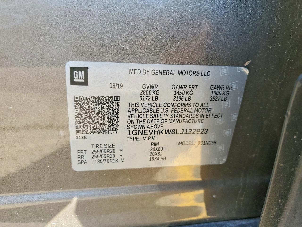 2020 CHEVROLET TRAVERSE
