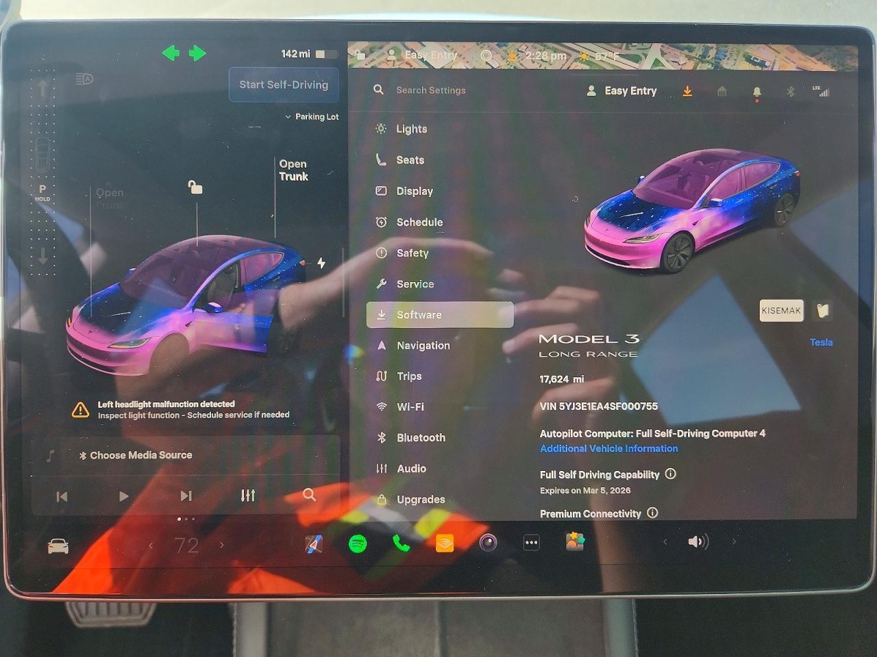 2025 TESLA MODEL 3