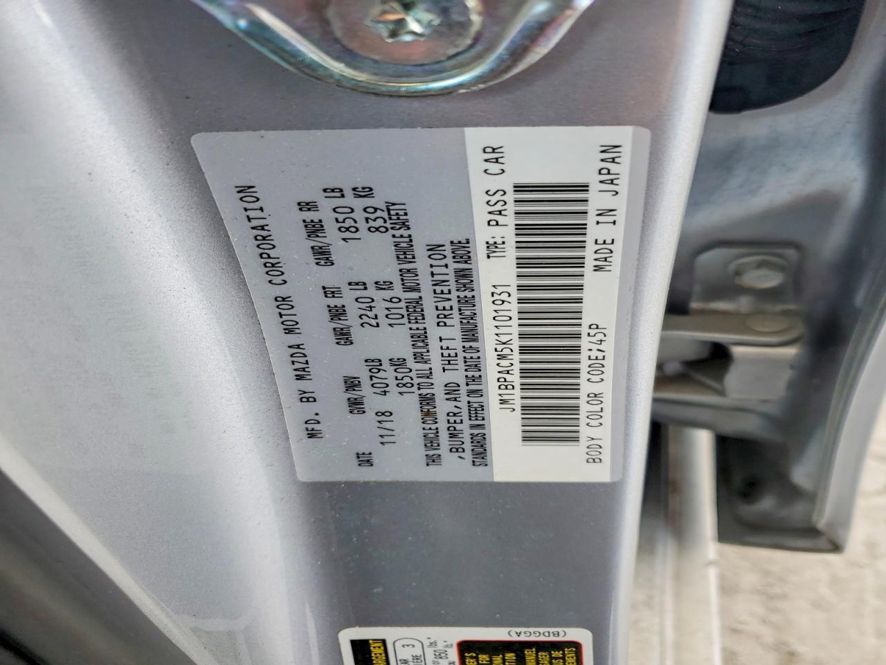 2019 MAZDA 3