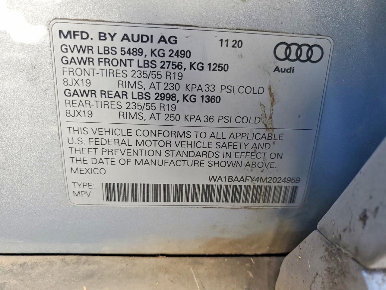 2021 AUDI Q5