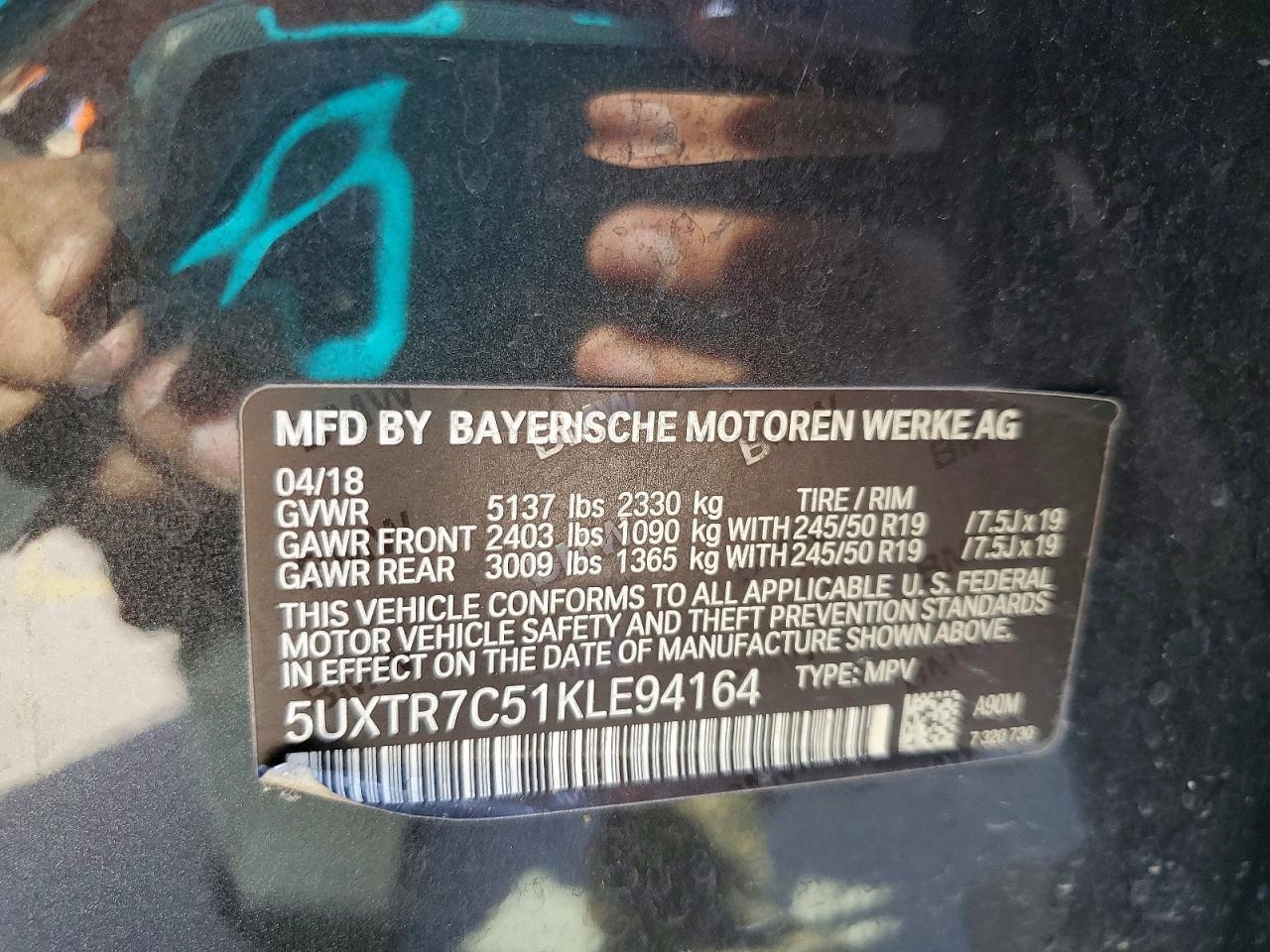 2019 BMW X3