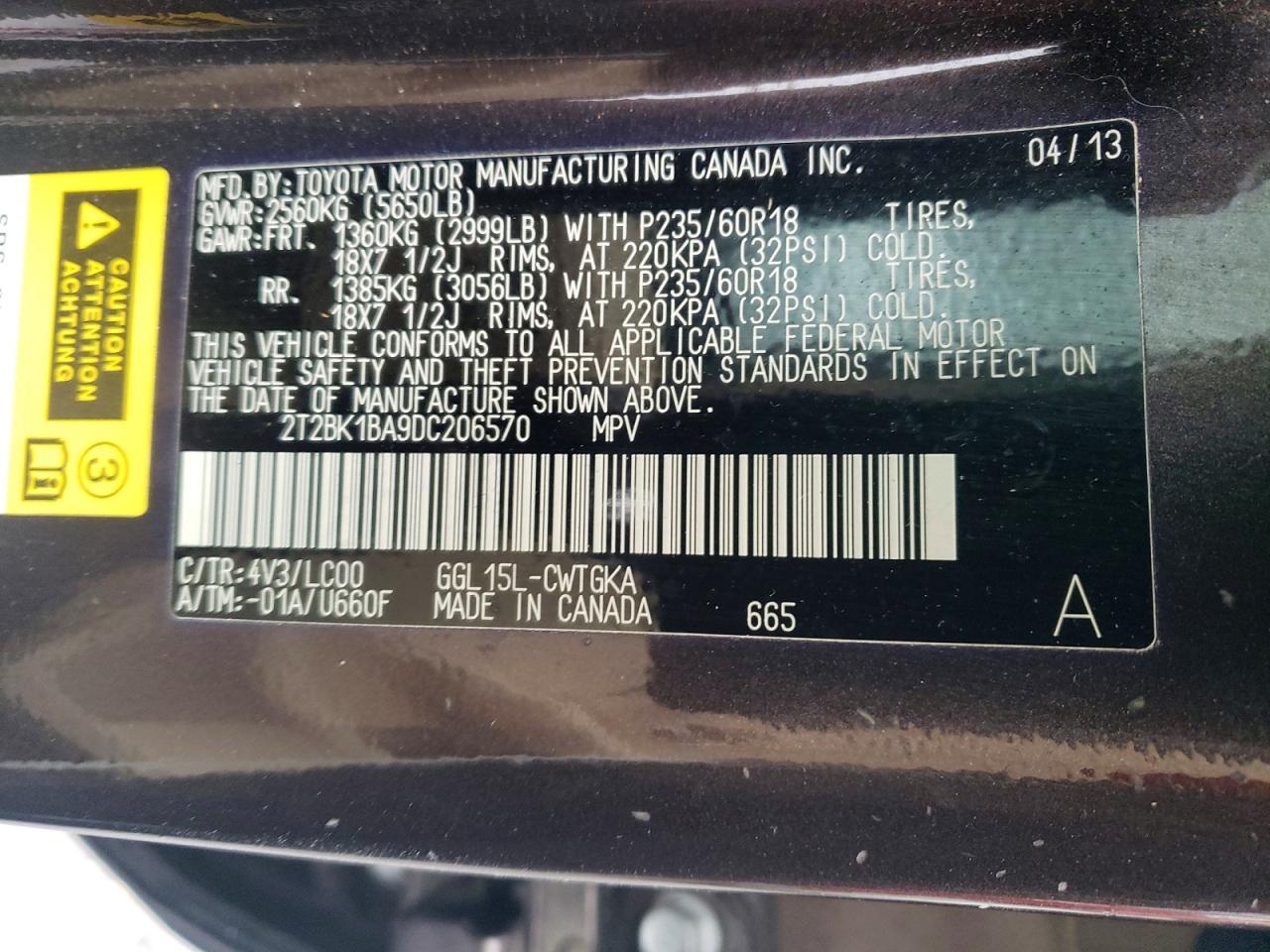 2013 LEXUS RX 350