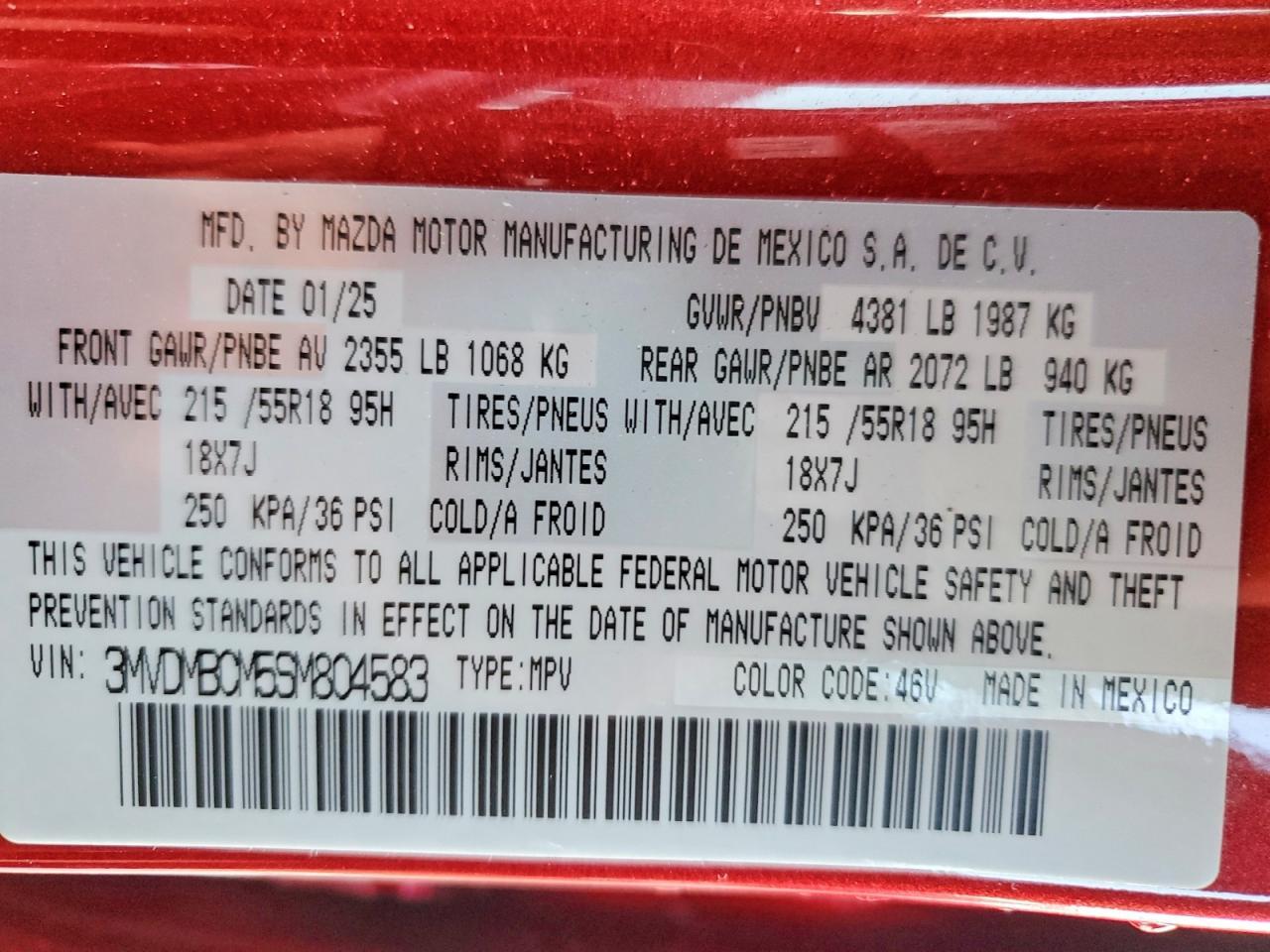 2025 MAZDA CX-30
