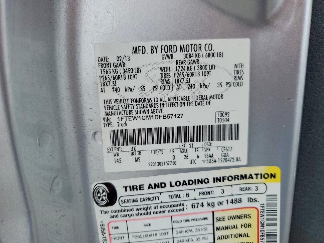 2013 FORD F-150