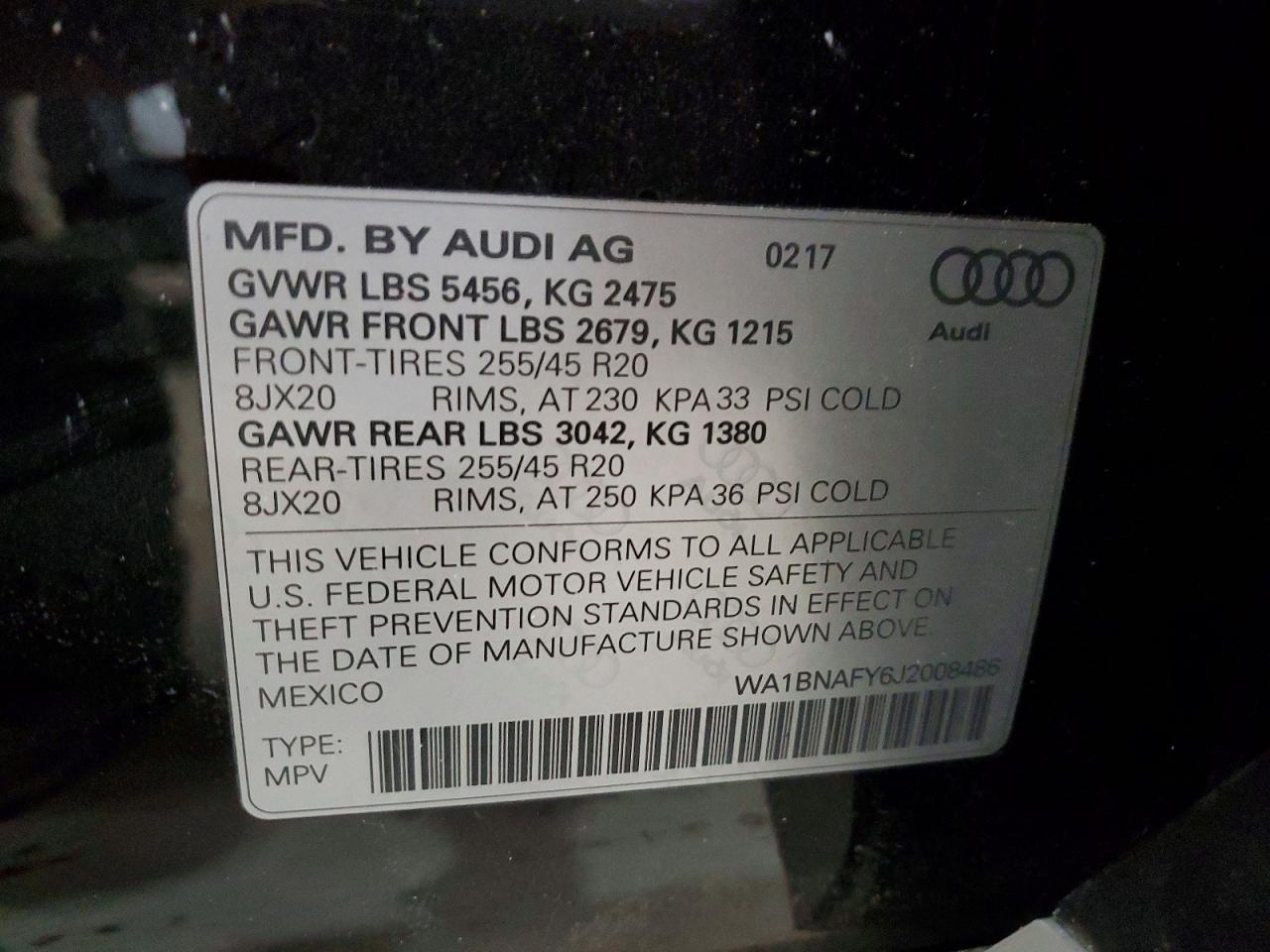 2018 AUDI Q5
