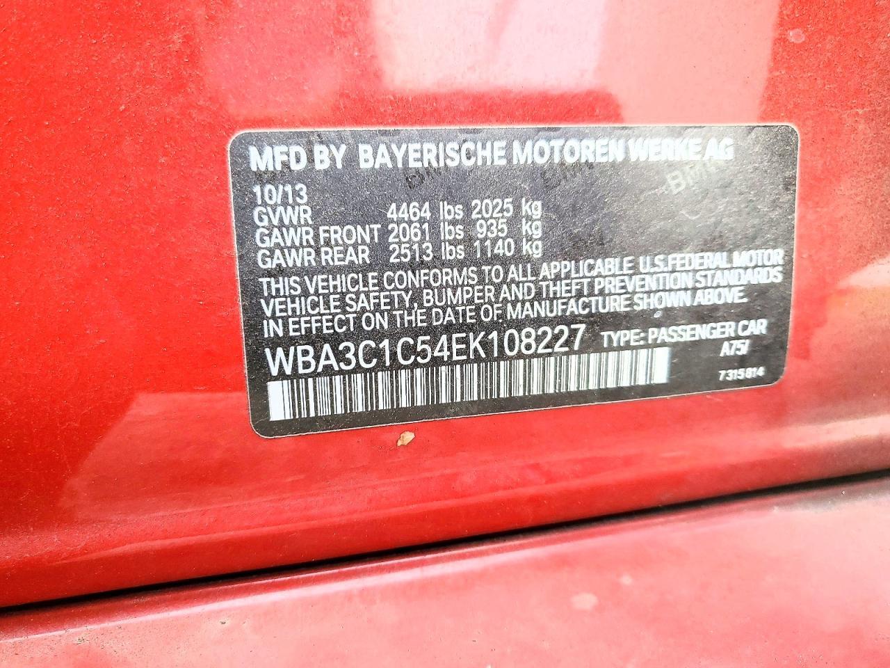 2014 BMW 3 SERIES