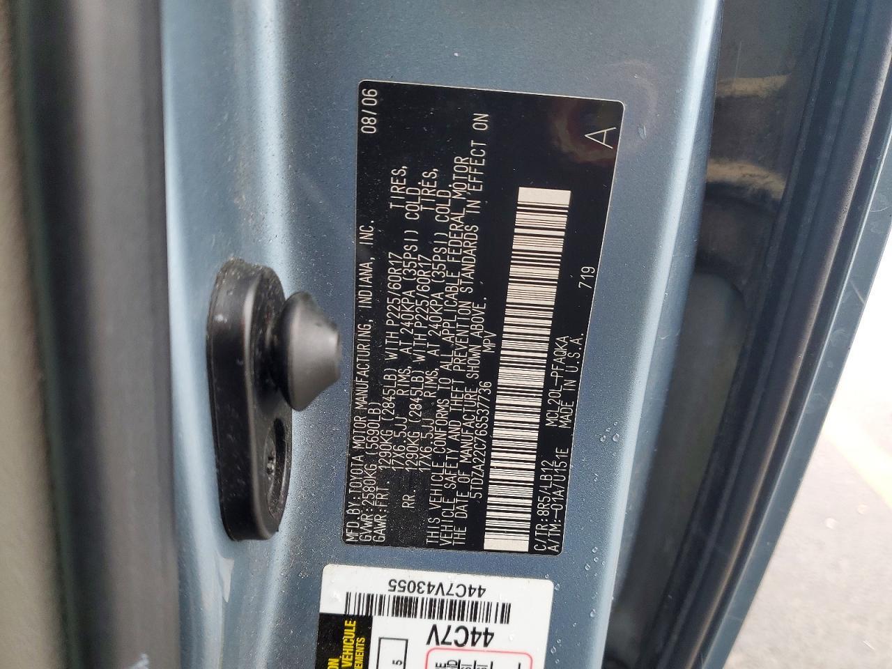 2006 TOYOTA SIENNA