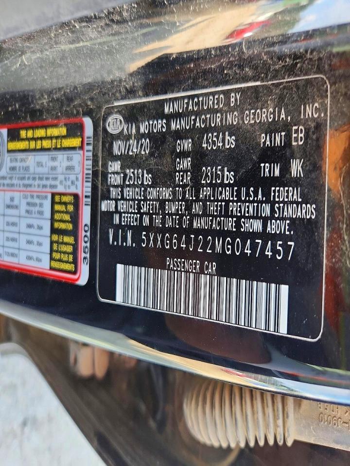 2021 KIA K5
