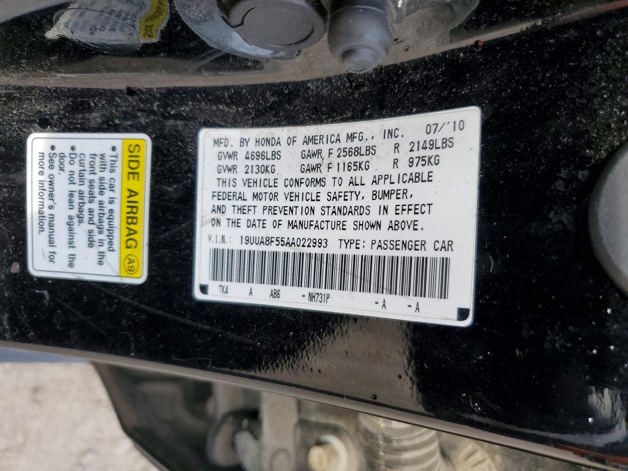 2010 ACURA TL