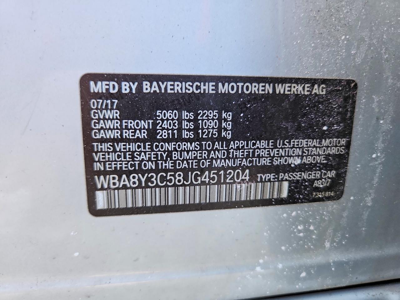2018 BMW 3 SERIES