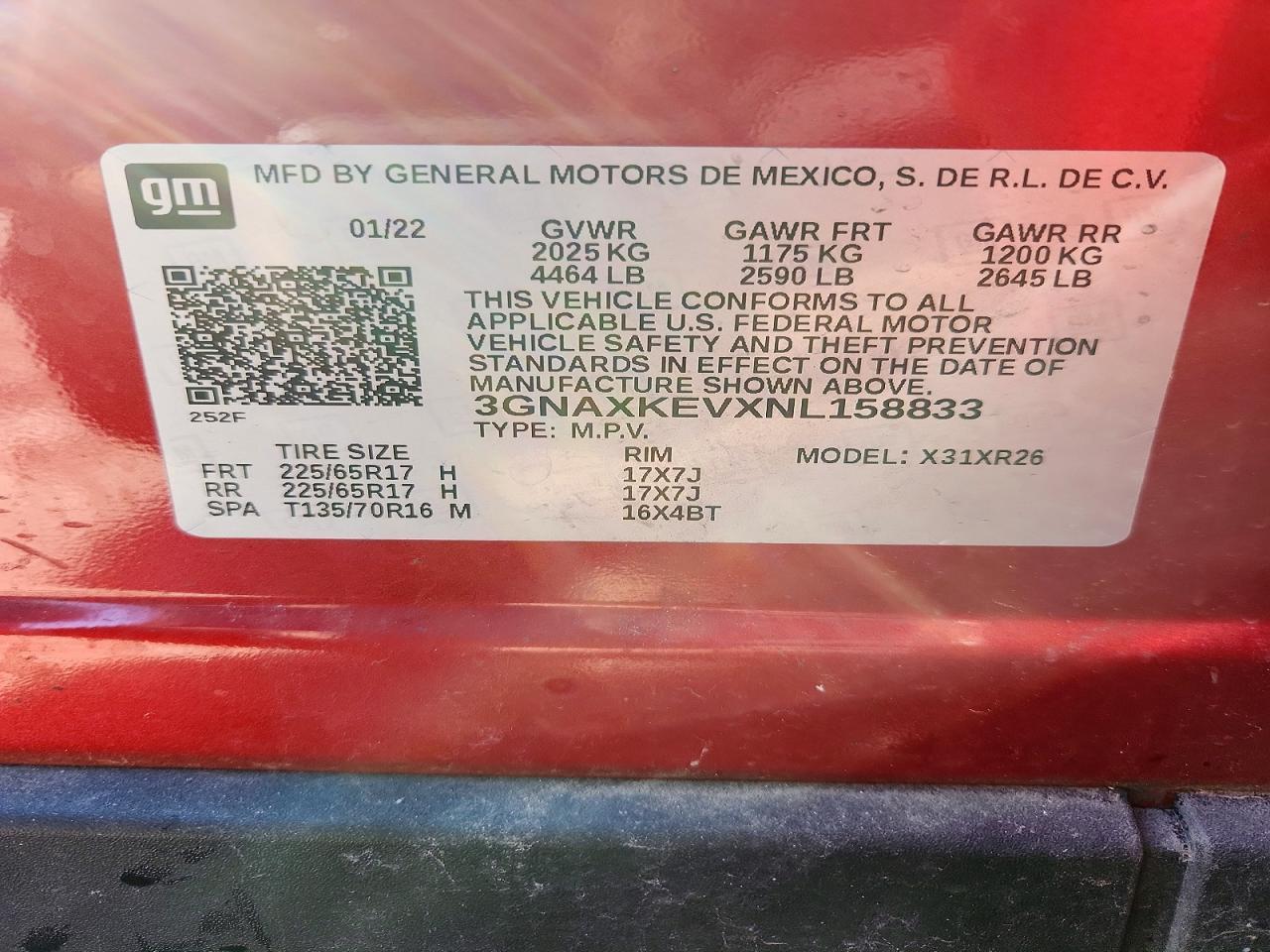 2022 CHEVROLET EQUINOX