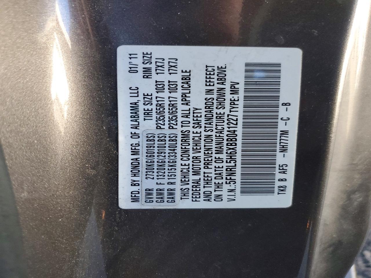 2011 HONDA ODYSSEY