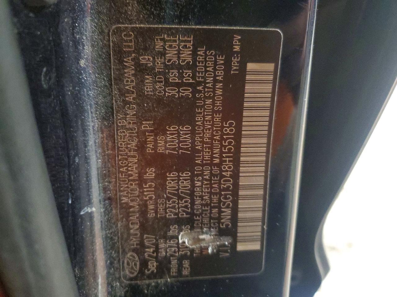2008 HYUNDAI SANTA FE