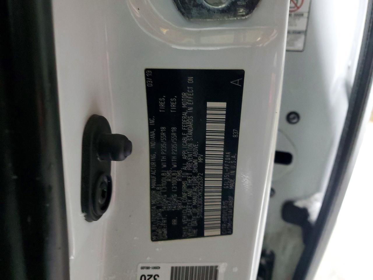 2019 TOYOTA SIENNA