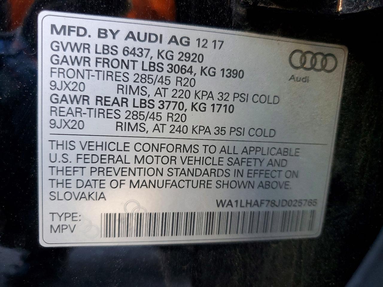 2018 AUDI Q7