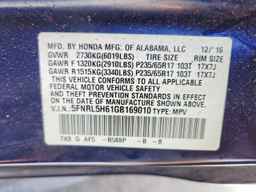 2016 HONDA ODYSSEY