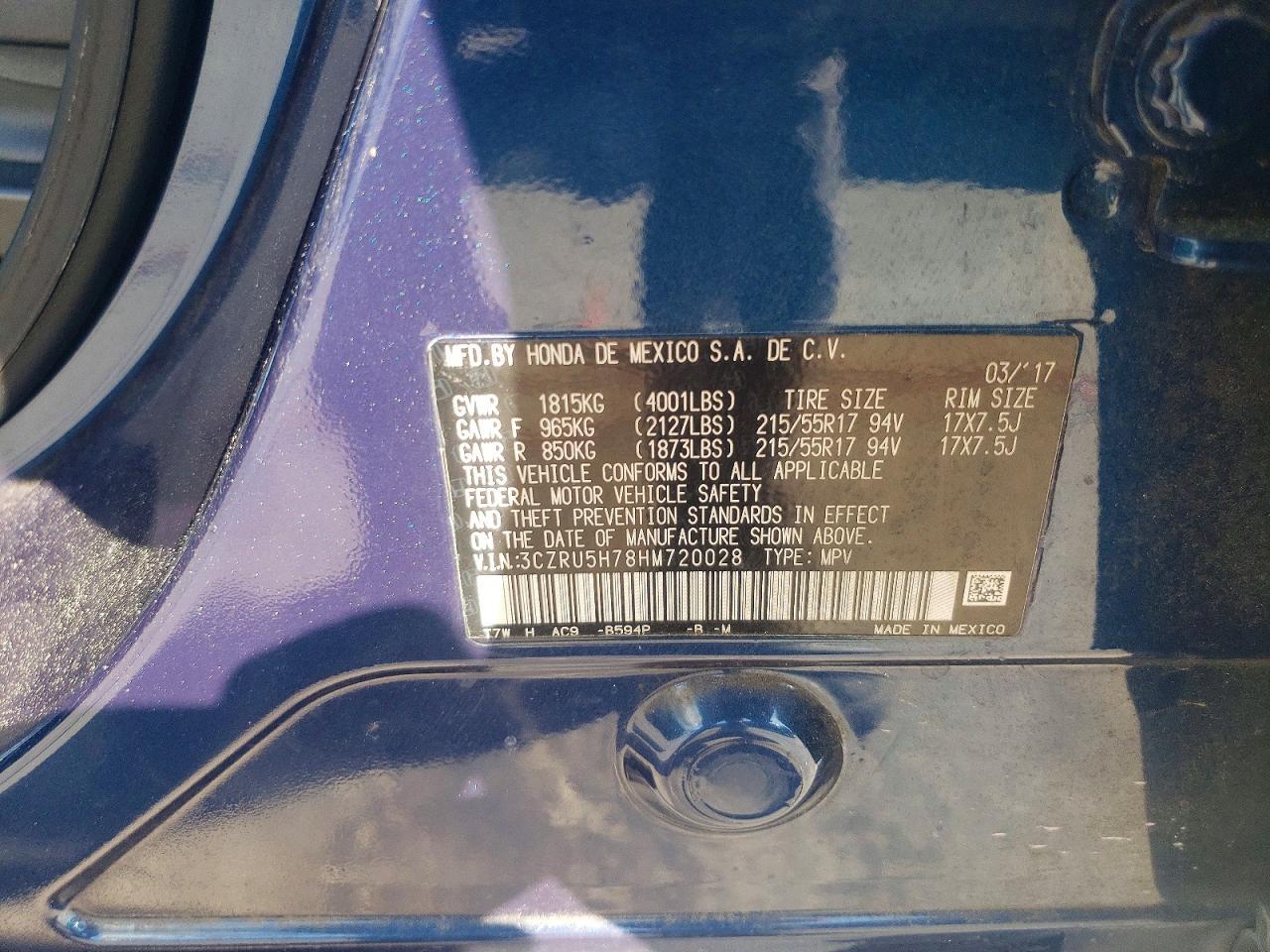 2017 HONDA HR-V