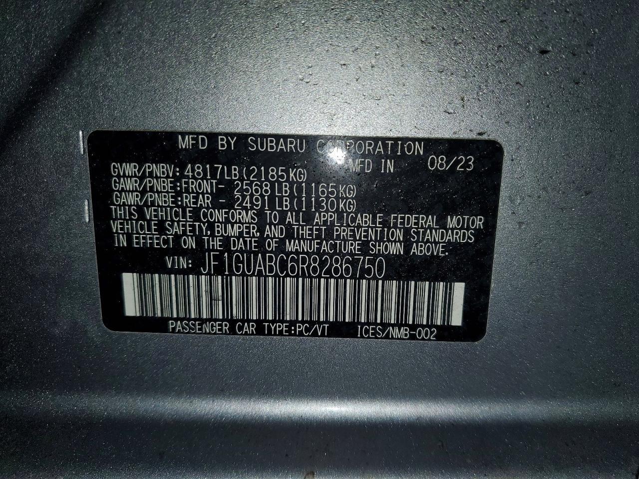 2024 SUBARU IMPREZA