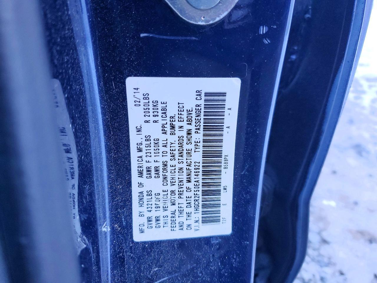 2014 HONDA ACCORD