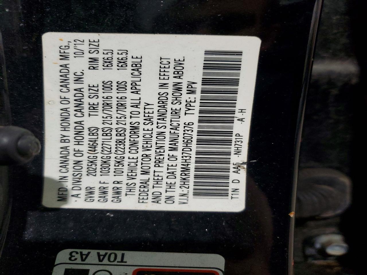 2013 HONDA CR-V