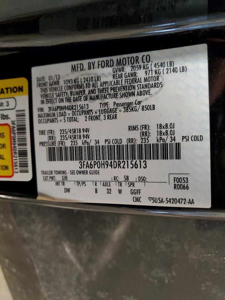 2013 FORD FUSION