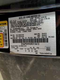 2013 FORD FUSION