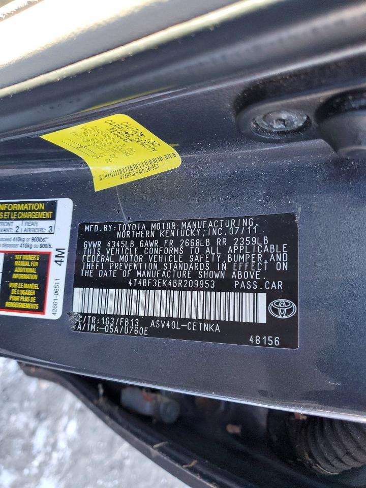 2011 TOYOTA CAMRY