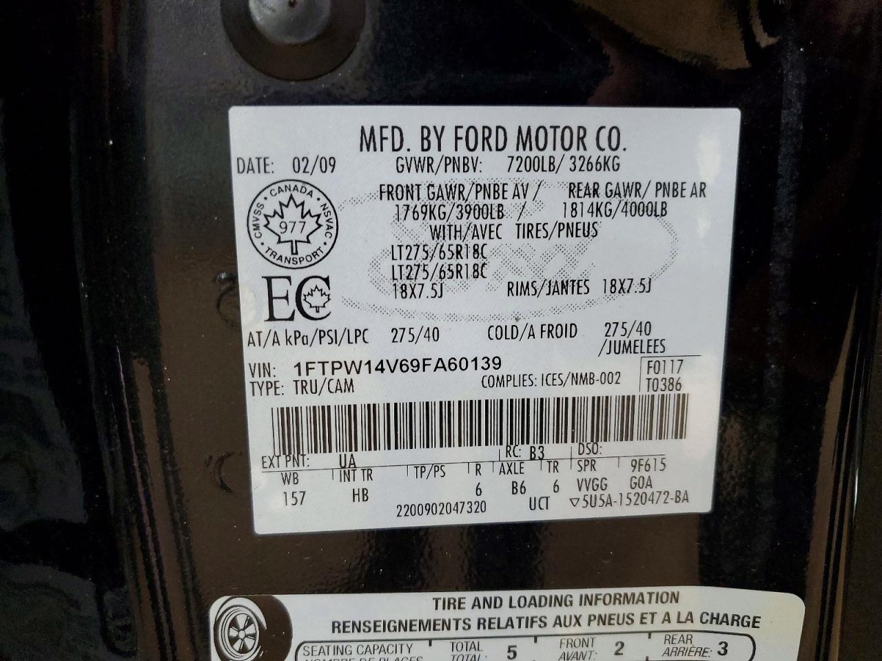 2009 FORD F-150