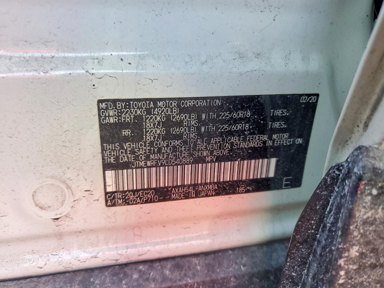 2020 TOYOTA RAV4