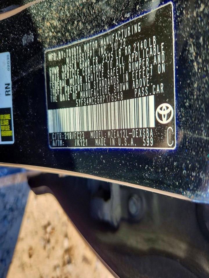 2024 TOYOTA COROLLA